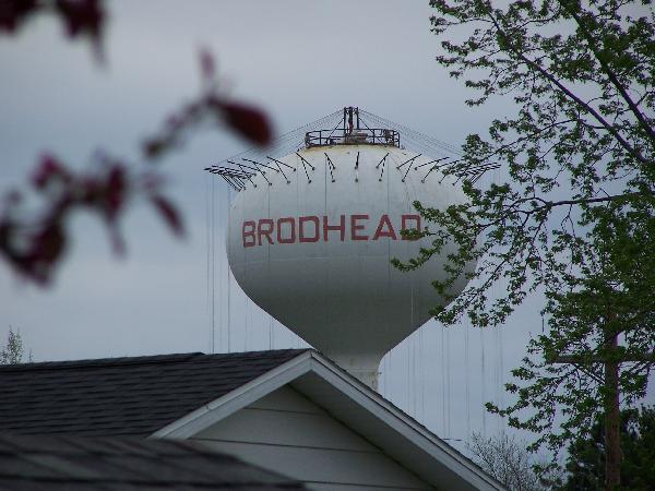 Brodhead WI Water Tower from distance