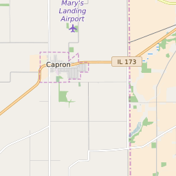 Capron IL Aurum Contracting Service Area Map